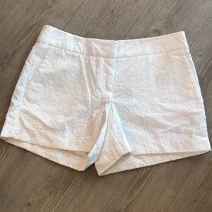 Kenar Size 2 White Eyelet Shorts